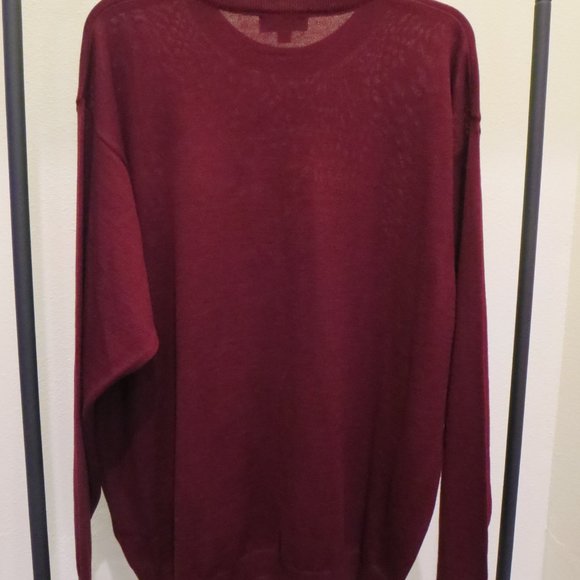 New Paolo Valenzi Men's Wool Blend Knit Sweater Pullover Jumper Sz XL - Picture 2 of 4